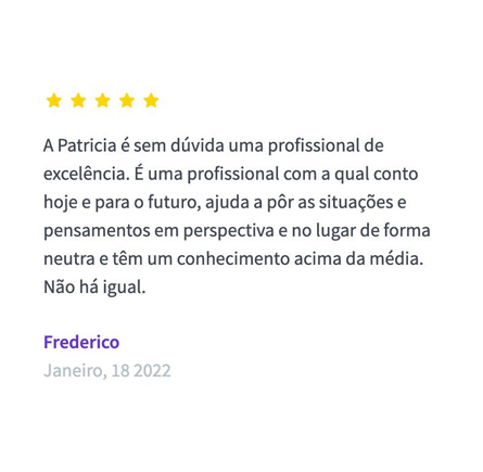 Depoimento de paciente
